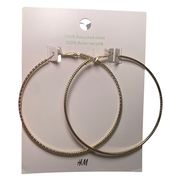 H&M Gold Hoop Earrings (Set of 2) – NWT - Picture 2 of 5